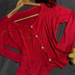RED CROP TOP JACKET